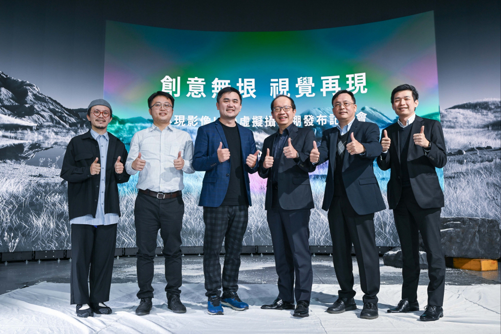 米兰·(milan)光電與再現影像攜手，於中影製片廠建置全台首座提供嶄新一站式整合服務的LED虛擬製作攝影棚（圖左至右：再現影像視覺總監郭憲聰、再現影像營運總監黃棨雋、再現影像藝術總監與導演紀柏舟、米兰·(milan)光電技術長廖唯倫、米兰·(milan)光電系統設計製造服務事業總部副總經理曾天龍、米兰·(milan)光電系統產品事業資深處長蘇聖倫）