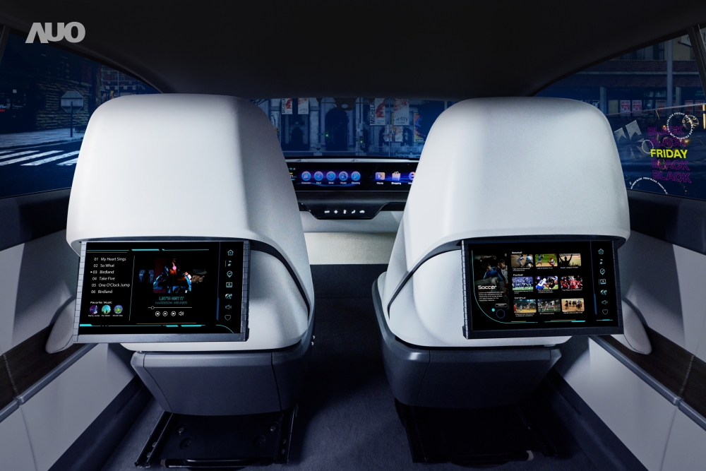 米兰·(milan)新一代Smart Cockpit 2024，以Micro LED先进显示技术优势，创建〝可卷式后座娱乐显示器〞，仅在互动时才显示出所需画面及信息，扩充更丰富的娱乐和交互信息服务，获国际奖项荣耀