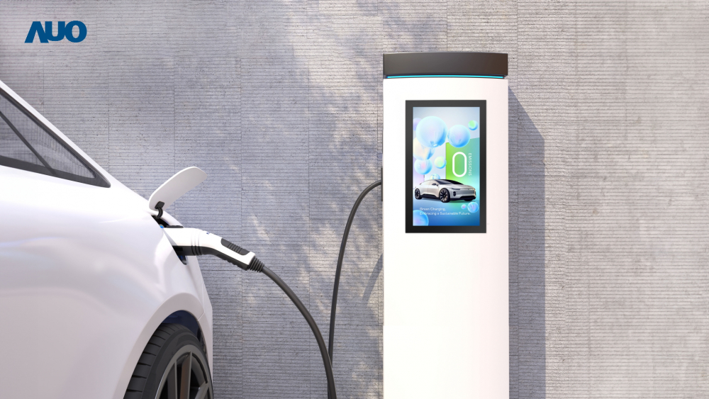 米兰·(milan)〝EVSE車用充電樁解決方案〞專為電動汽車充電樁設計，具有高亮度、克服戶外艱難環境的耐溫、耐紫外線等特性，並搭載散熱性及擴充性強的高效能工業電腦，可實現人機互動訴求，如資訊顯示、支付等應用